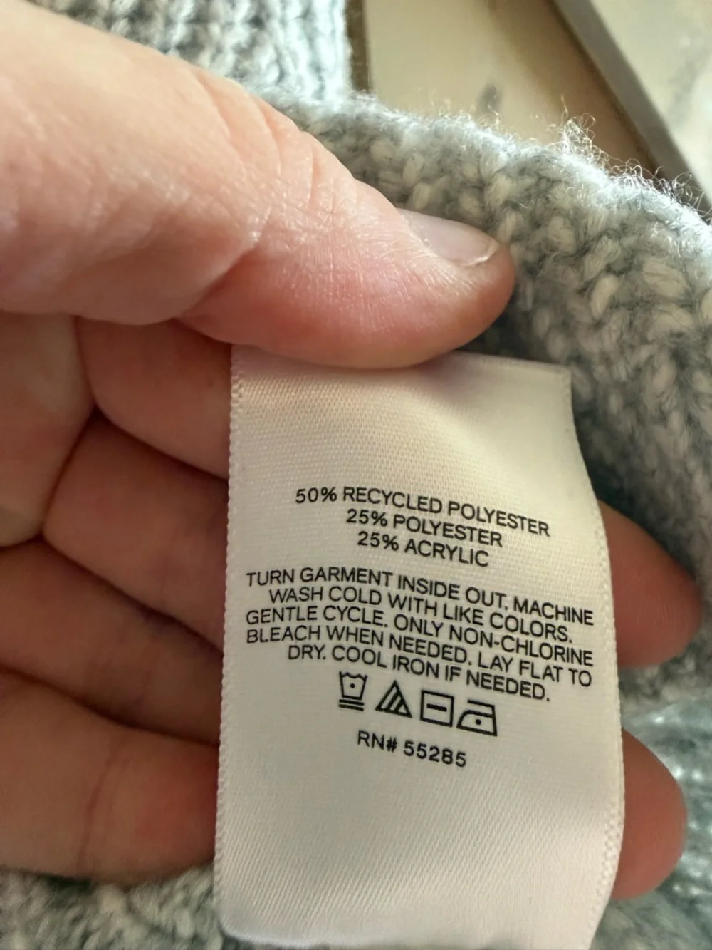 NWT Express *Grey Sleeveless Turtleneck Sweater - Picture 6 of 6